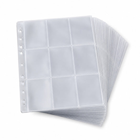 Ring Binder Card Pages 50 Pack